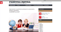 Desktop Screenshot of fabryka-jezyka.bn.org.pl